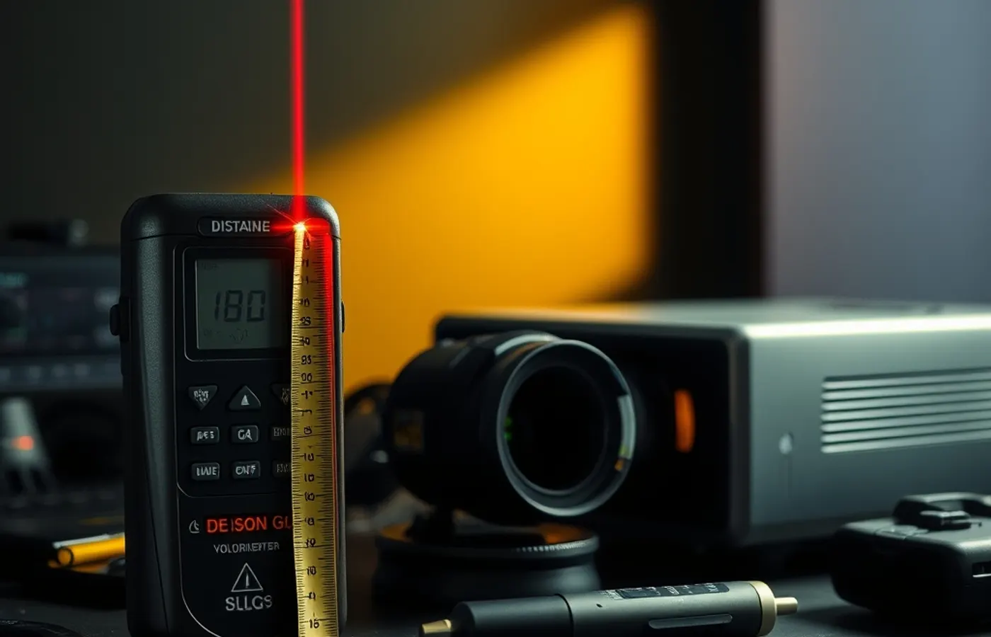 Instruments de mesure : télémètre, sonde, mire